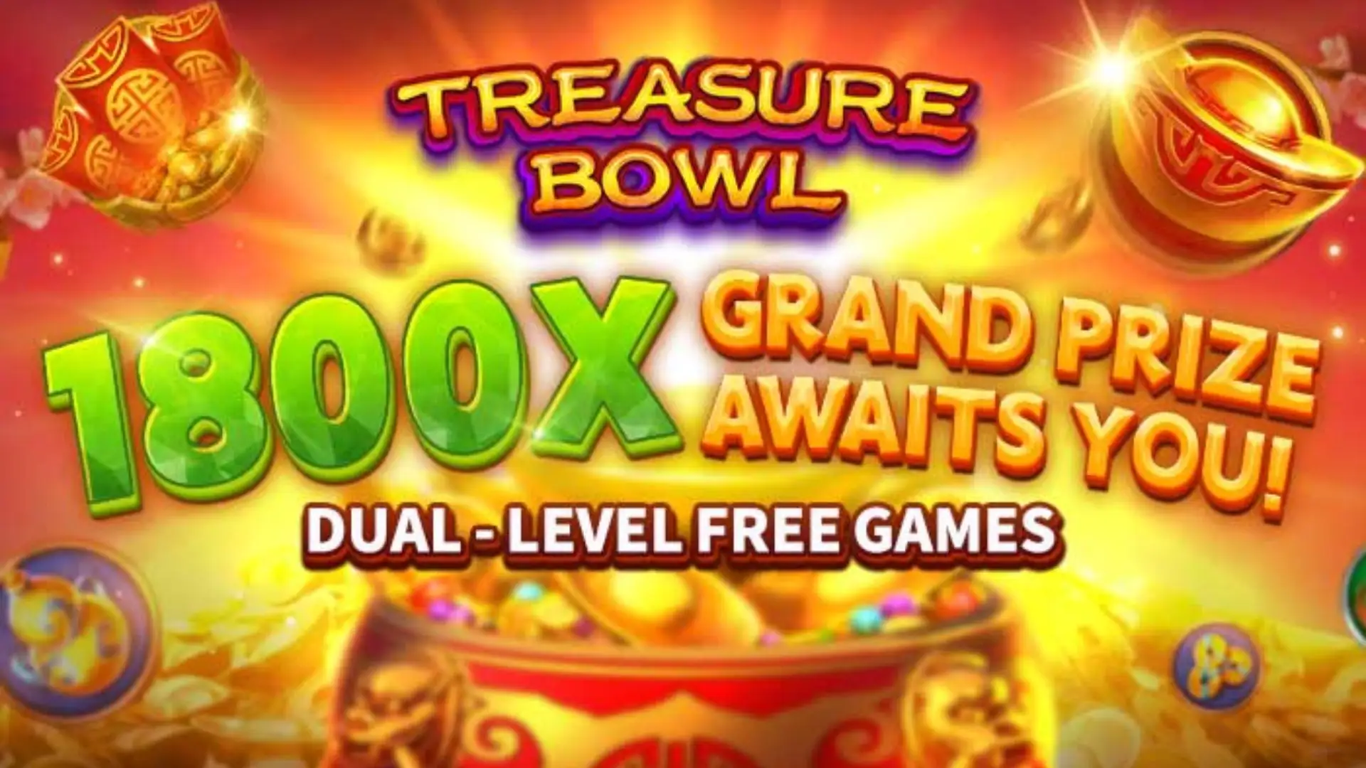 Multiplicadores Treasure Bowl gggjogo - 7777x Máximo com Tigela Dourada